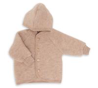 Engel Natur Kinder Fleece Hoodie Jacke, Sand Melange, EU 98-104