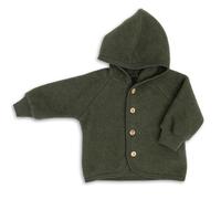 Engel Baby Jacke mit Kapuze Wollfleece (Schilf, 98-104)