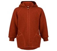 Engel - Baby-Jacke mit Kapuze und Reißverschluß - Wolljacke, Gr. 110-116, rot (MagmaMelange)