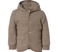 ENGEL Baby Jacke mit Kapuze Wollfleece, 62-68/62/68, walnuss Melange