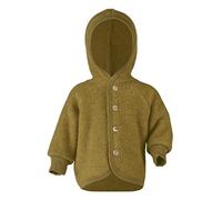 Engel Baby Jacke mit Kapuze Wollfleece (Safran Melange, 110-116)