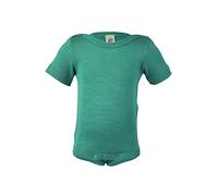 Engel - Baby-Body Kurzarm mit Druckknöpfen an den Schulter - Merinounterwäsche, Gr. 62-68, türkis (Eisvogel)