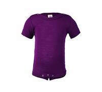 Engel Baby-Body, kurzarm (Größe: 74/80 / Farbe: orchidee / Material: Wolle/Seide)