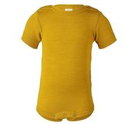 Engel Baby-Body, kurzarm (Größe: 62/68 / Material: Wolle/Seide / Farbe: safran)
