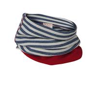 Engel Baby/Kinder Schlauchschal reine Bio-Wolle, Blau Melange/Natur, Gr. 92-140