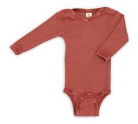 Engel Baby Langarm-Body mit Druckverschluss aus Wolle / Seide 50/56 Kupfer