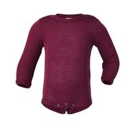 Engel Baby Langarm-Body mit Druckverschluss aus Wolle / Seide 86/92 Orchidee