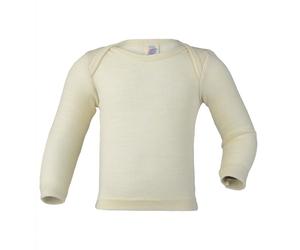 Engel Baby Langarm-Shirt aus Bio Schurwolle / Seide 74/80 Natur
