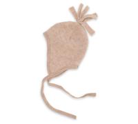 Engel-Natur Baby Mütze aus flauschigem Schurwoll-Fleece kbT (Sand, 74-80)