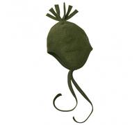 Engel - Baby Mütze Wollfleece - Mütze, Gr. 74-80, oliv (SchilfMelange)