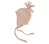 Engel-Natur Baby Mütze aus flauschigem Schurwoll-Fleece kbT (Sand, 86-92)