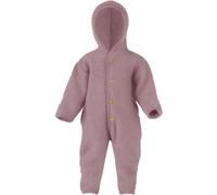 Engel Baby Overall mit Kapuze Wollfleece rosenholz melange - Größe 62/68
