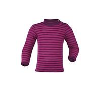 ENGEL - Langarmshirt STRIPES mit Seide in himbeere/orchidee Gr.62/68