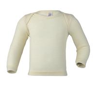 Engel - Baby-Schlupfhemd Langarm Feinripp - Merinounterwäsche, Gr. 86-92, beige (Natur)