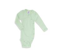 Engel - Kid's Wickelbody L/S - Merinounterwäsche, Gr. 62-68, grau (Pastellmint)