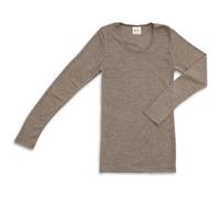 Engel Damen Unterhemd langarm, , 3 Farben, Gr. 34-48 (42/44, Walnuss)