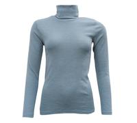 Engel, Damen Rollkragen Pullover, 70% Wolle (kbT), 30% Seide (Bergblau, 42-44)