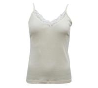 Engel, Damen Top mit Spitze, 70% Wolle, 30% Seide, Natur (DE/NL/SE/PL, Numerisch, 34, 36, Regular, Regular, Natur)