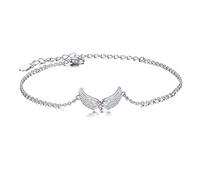Engel Flügel Armband 925 Sterling Silber Schutz Engelsflügel Armbänder Engel Flügel Schmuck Geschenke für Damen Frauen Mädchen