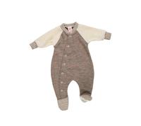 Engel - Frühchen Schlafanzug mit Fuß - Einteiler - Frottee walnuss melange 44