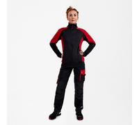 Engel Galaxy Damen Sweatcardigan, anthrazit grau/tomato red, Gr. XS (Outdoorkleidung & Freizeitkleidung)