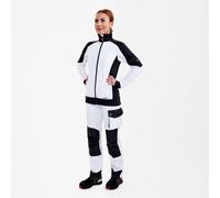 Engel Galaxy Damen Sweatcardigan, weiss/anthrazit grau, Gr. S (Outdoorkleidung & Freizeitkleidung)