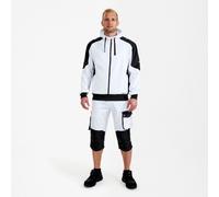 Engel Galaxy Sweatcardigan mit Kapuze, weiss/anthrazit grau, Gr. M (Outdoorkleidung & Freizeitkleidung)