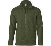 Engel Herren Fleecejacke, 100% Schurwolle (Schilf Melange, Gr. 54-56 / XL)