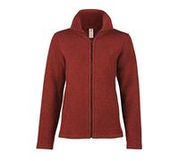 Engel Jacke Merino Wollfleece Damen terracotta melange - Größe 34/36