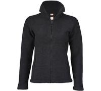 Engel Jacke Merino Wollfleece Damen schwarz melange - Größe 46/48