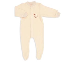 Engel - Kid's Einteiliger Schlafanzug 'Kleines Schaf' - Schlafanzug, Gr. 98-104, beige (Natur)