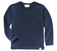 Engel - Kid's Sweatshirt L/S - Merinolongsleeve, Gr. 128, blau (Marine)