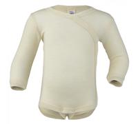 Engel - Kid's Wickelbody L/S - Merinounterwäsche, Gr. 74-80, beige (Natur)