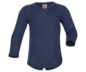 Engel - Kid's Wickelbody L/S - Merinounterwäsche, Gr. 74-80, blau (Marine)