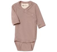 Engel - Kid's Wickelbody L/S mit Druckknöpfen an der Seite - Body, Gr. 50, braun (Dustyrose)