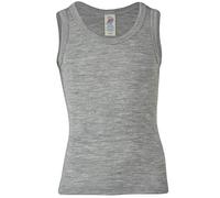 Engel Kinder-Achselshirt (Größe: 128 / Material: Wolle/Seide / Farbe: hellgrau melange)