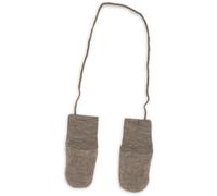 Engel Baby Fäustel ohne Daumen, Fleece, 100% Schurwolle (kbT) (50/56, Walnuss melange)