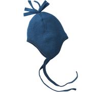 Engel Natur, Fleece Mütze, 100% Wolle (kbT) (74/80, Blau Melange)