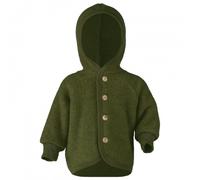 Engel Baby Jacke mit Kapuze Wollfleece (Schilf Melange, 74-80)