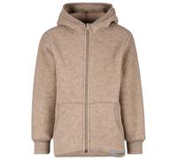 Engel - Kinder Kapuzenjacke Wollfleece - Wolljacke, Gr. 116, beige (WalnussMelange)