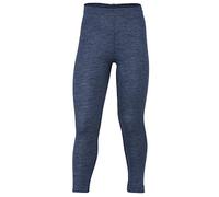 Engel Kinder Leggings, Wolle maschinenw Natur, Gr. 92-176 (152, Blau Melange)