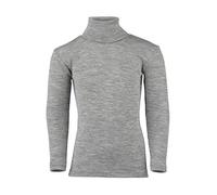 ENGEL Rollkragen-Shirt KIDS mit Seide in grau melange, Gr. 104, junge,maedchen