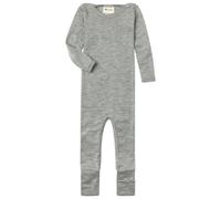 Engel - Kinder Schlafoverall mit Umschlägen an den Beinen - Overall, Gr. 86-92, grau (HellgrauMelange)