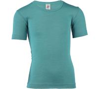 Engel, Unterhemd Kurzarm, Wolle Seide, Grösse 92-176 (104, Eisvogel)