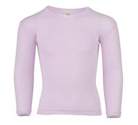 Engel Kinder Unterhemd Langarm 70% Bio Wolle, 30% Seide GOTS Zertifiziert (DE/NL/SE/PL, Numerisch, 164, Regular, Magnolie)