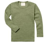 Engel | Kinder Unterhemd Langarm | Mädchen und Jungen | 100% Wolle (Bio) (DE/NL/SE/PL, Numerisch, 116, Regular, sage Green)