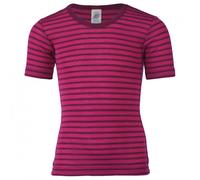 Engel Kinder T-Shirt(128,Wolle/Seide,himbeere/orchidee)