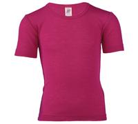 Engel - Kinder Unterhemd S/S - Merinounterwäsche, Gr. 140, rosa (Himbeere)