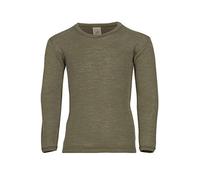 Engel, Kinderunterhemd Langarm, Wolle Seide, Grösse 92-176, 6 Farben (92, Olive)