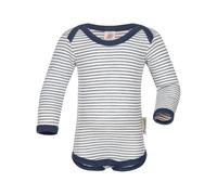 Engel Natur Baby Body Langarm Wolle Seide marine-natur Gr.62/68